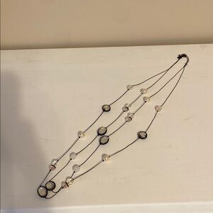 Elegant Black and Pearl Necklace